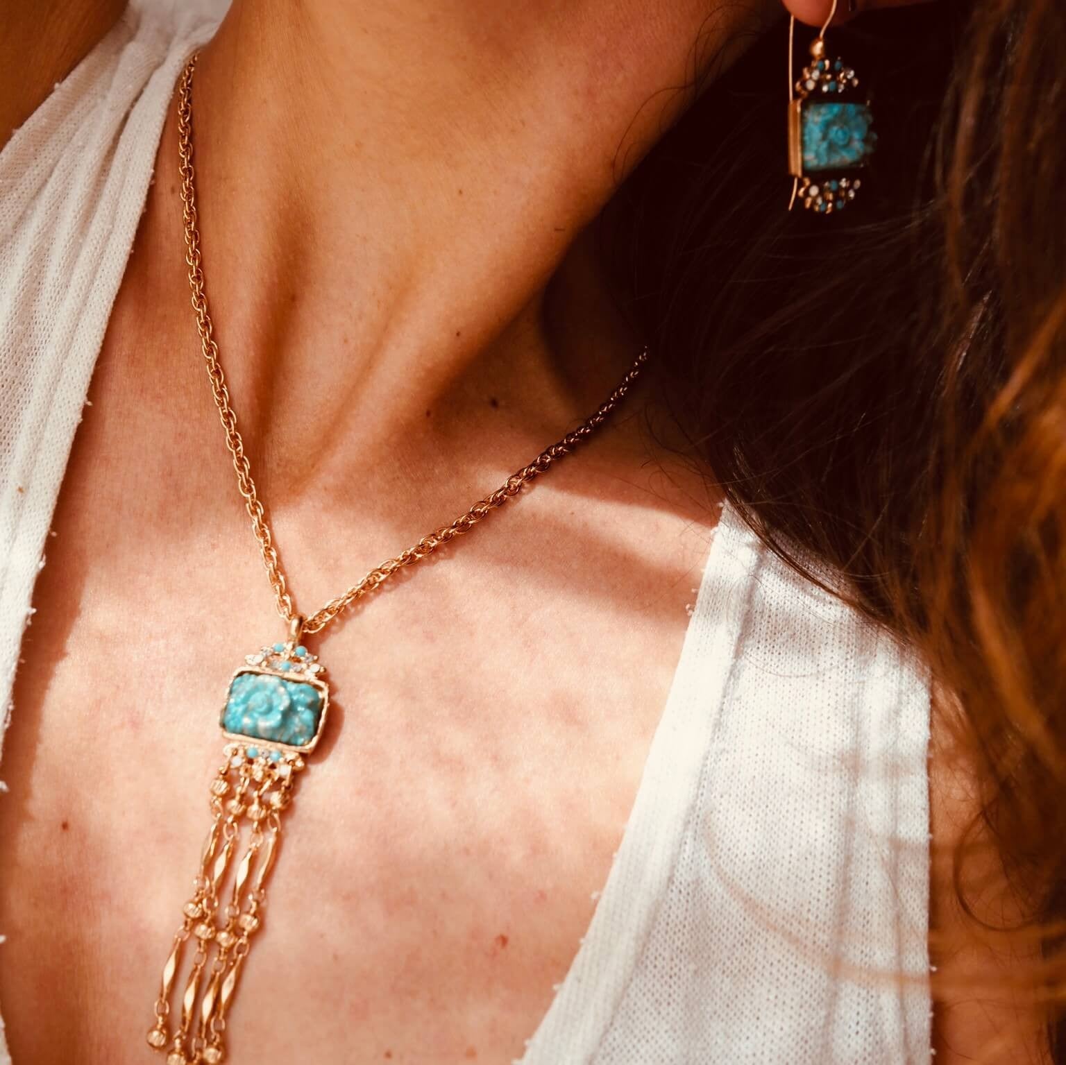 COFFRET ROSIERS Collier + boucles d'oreilles - MY LITTLE VENDOME