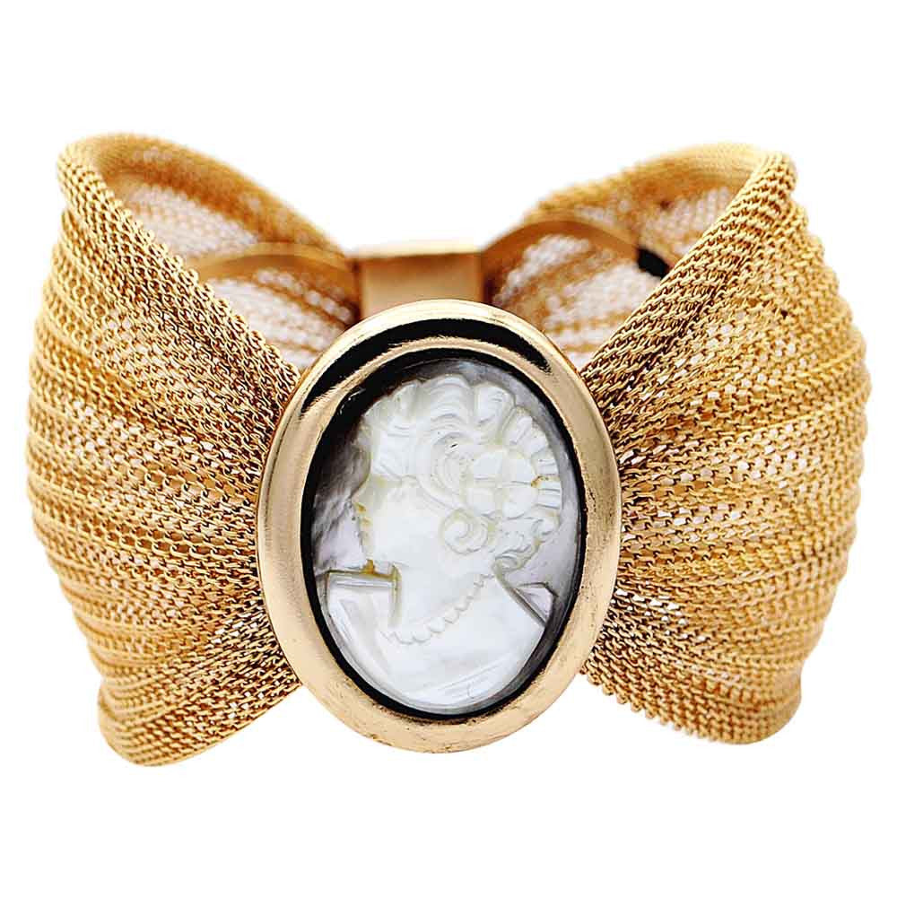 CAMEE BRACELET CUFF GOLD VENITIAN | BIJOUX CAMEE - MY LITTLE VENDOME