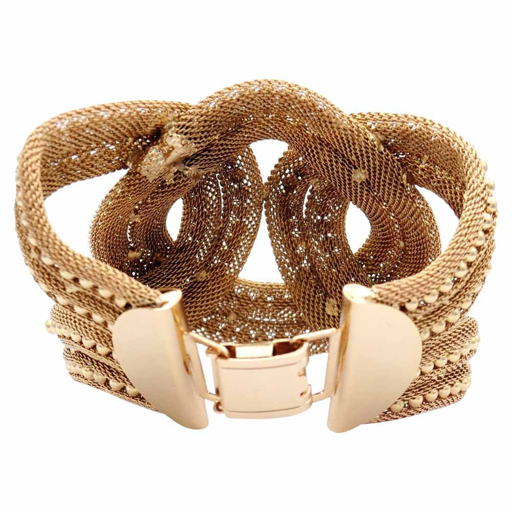 14-CARAT GOLD VENITIAN CUFF BRACELET - MY LITTLE VENDOME