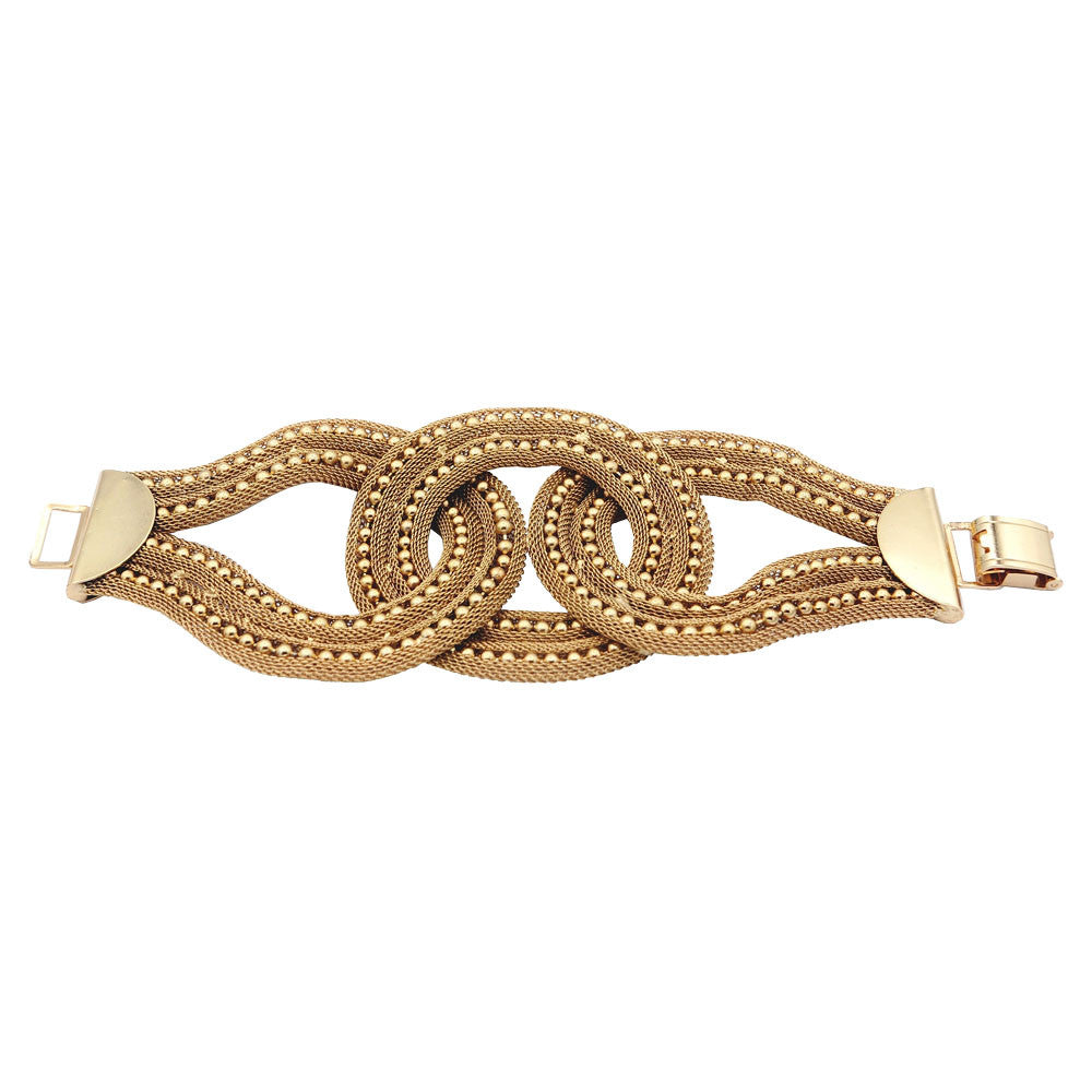 14-CARAT GOLD VENITIAN CUFF BRACELET - MY LITTLE VENDOME