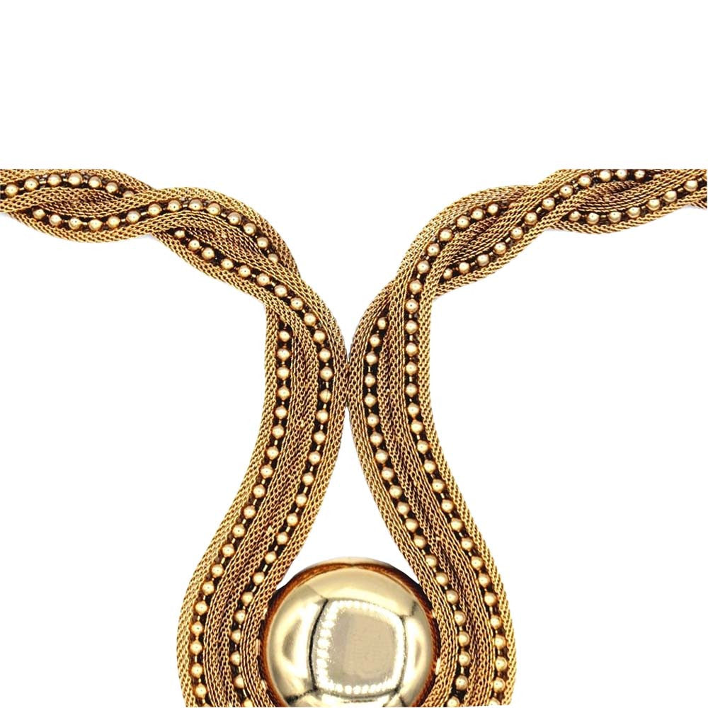 PLASTRON NECKLACE ART DECO NECKLACE WOMEN NECKLACE 14 CARAT GOLD VENITIAN NECKLACE BOHO NECKLACE VINTAGE JEWELRY - MY LITTLE VENDOME