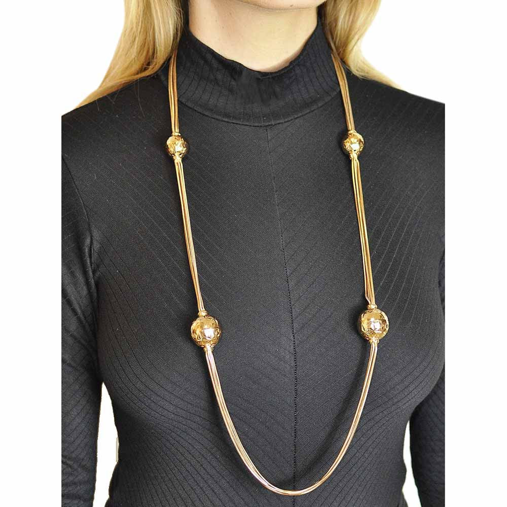 SAUTOIR DORE 14 CARATS GOLD NECKLACE SAUTOIR DORE BOHEME CHIC NECKLACE BOHO NECKLACE ART DECO NECKLACE WOMEN'S NECKLACE - MY LITTLE VENDOME