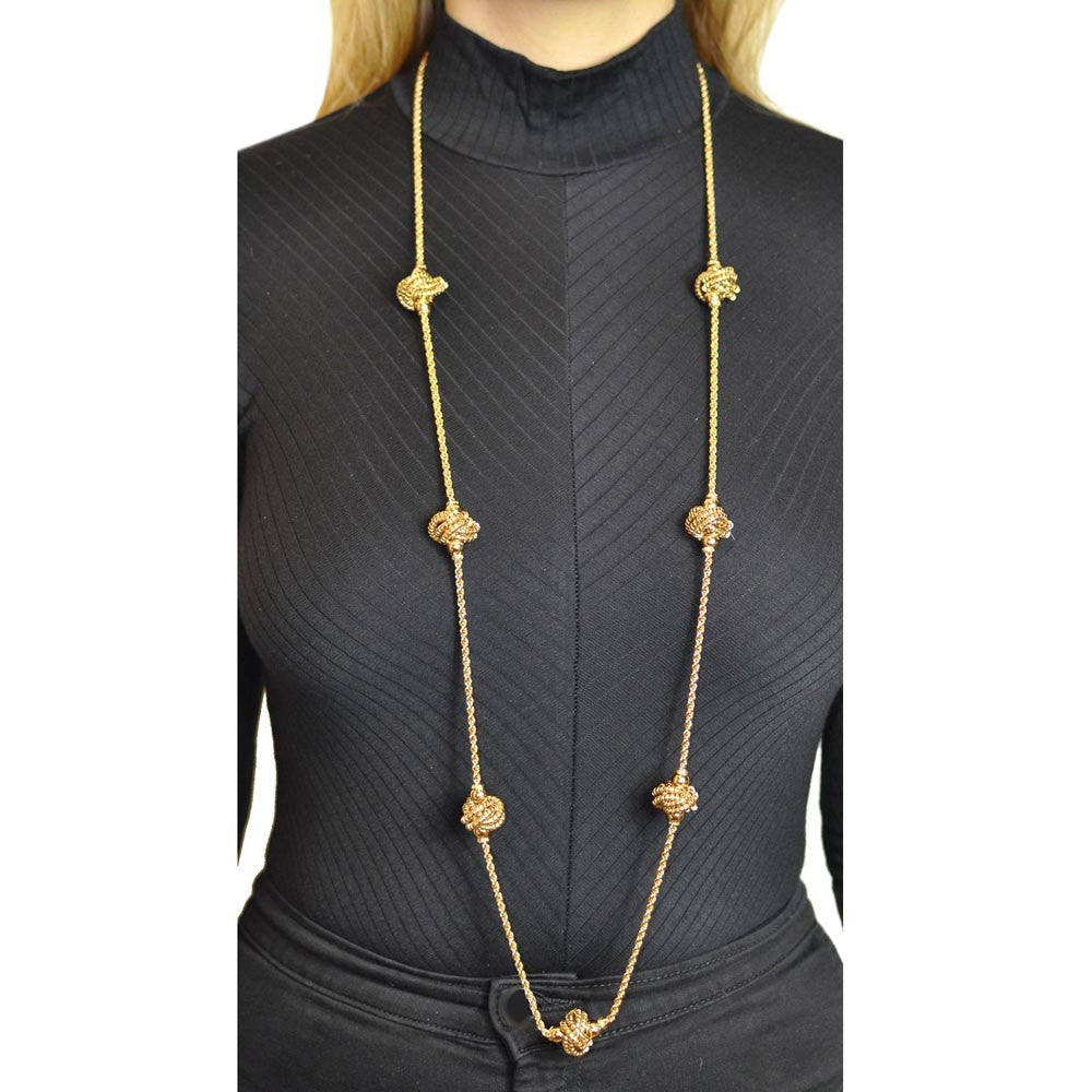 SAUTOIR DORE 14 CARATS GOLD NECKLACE VENITIEN SAUTOIR OR SAUTOIR BOHEME CHIC COLLIER BOHO COLLIER ART DECOCOLLIER FEMME - MY LITTLE VENDOME