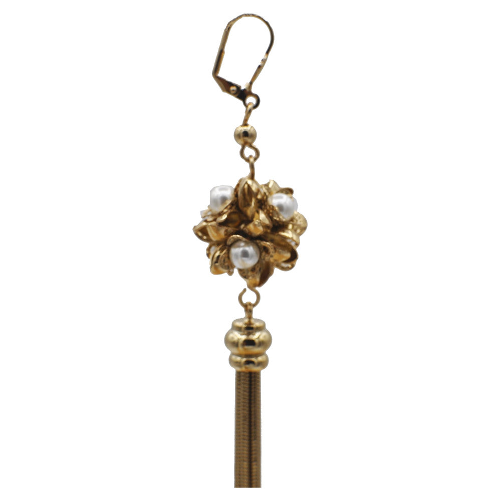POMPOM ART NOUVEAU EARRINGS POMPOM EARRINGS 14 CARAT VENITIAN ROSE GOLD - MY LITTLE VENDOME
