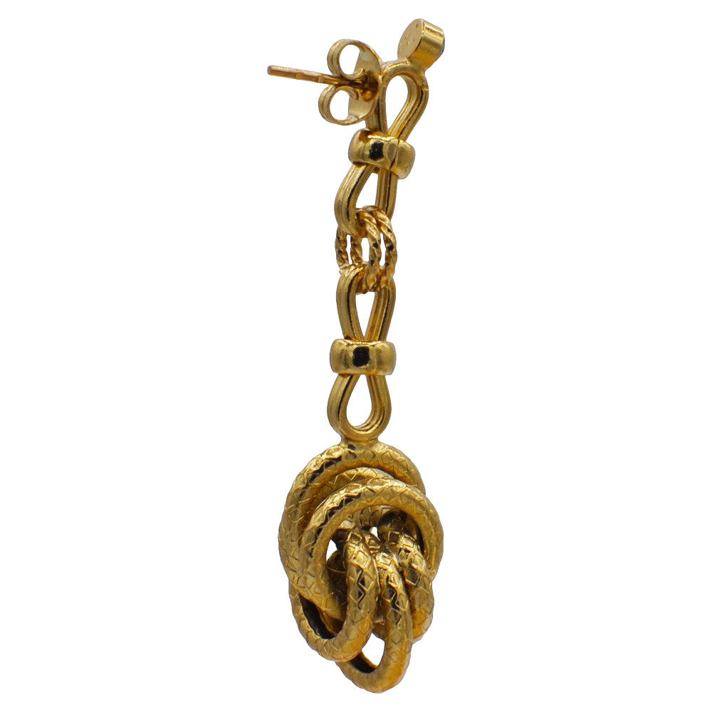 POMPOM EARRINGS, ART DECO EARRINGS, 14 CARAT VENETIAN GOLD EARRINGS, POMPOM - MY LITTLE VENDOME