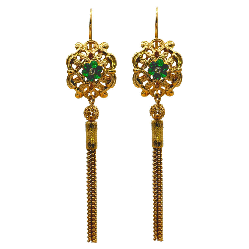 POMPOM EARRINGS, ART DECO EARRINGS, 14 CARAT VENETIAN ROSE GOLD EARRINGS, POMPOM - MY LITTLE VENDOME