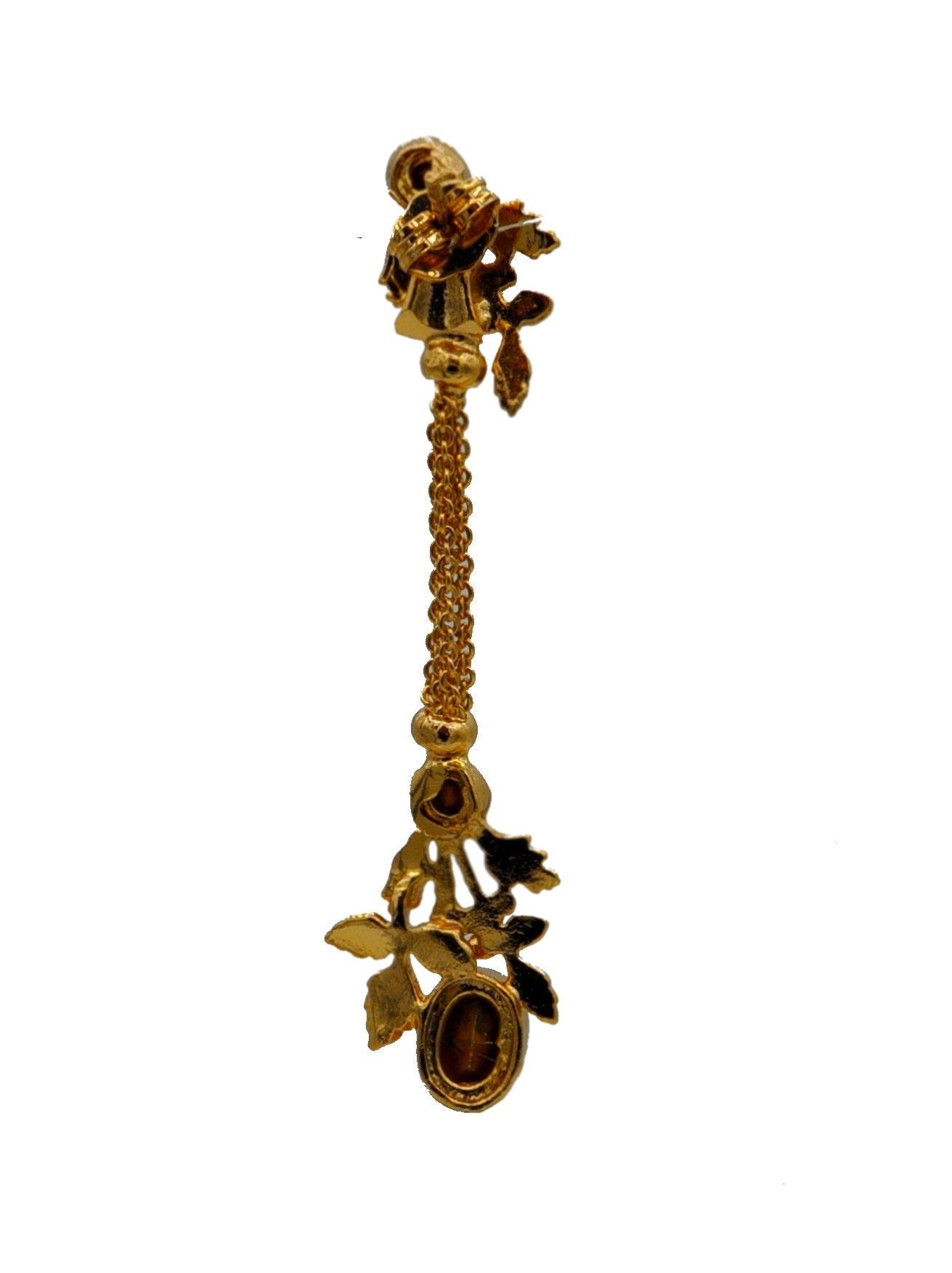 POMPOM EARRINGS, ART DECO EARRINGS, 14 CARAT VENETIAN ROSE GOLD EARRINGS, POMPOM - MY LITTLE VENDOME