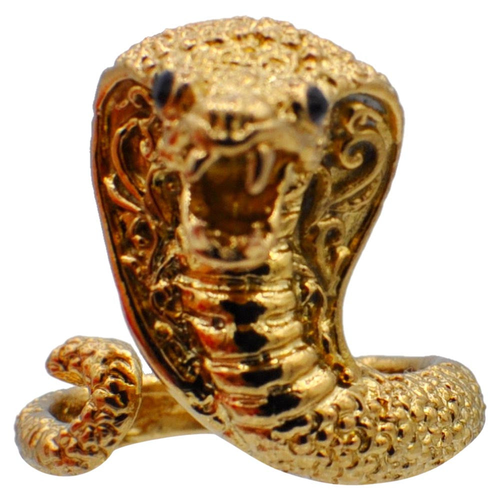 14 CARAT GOLD SNAKE RING SEMI-PRECIOUS STONE RING GOLD RING MEN'S RING WOMEN'S RING ADJUSTABLE RING - MY LITTLE VENDOME