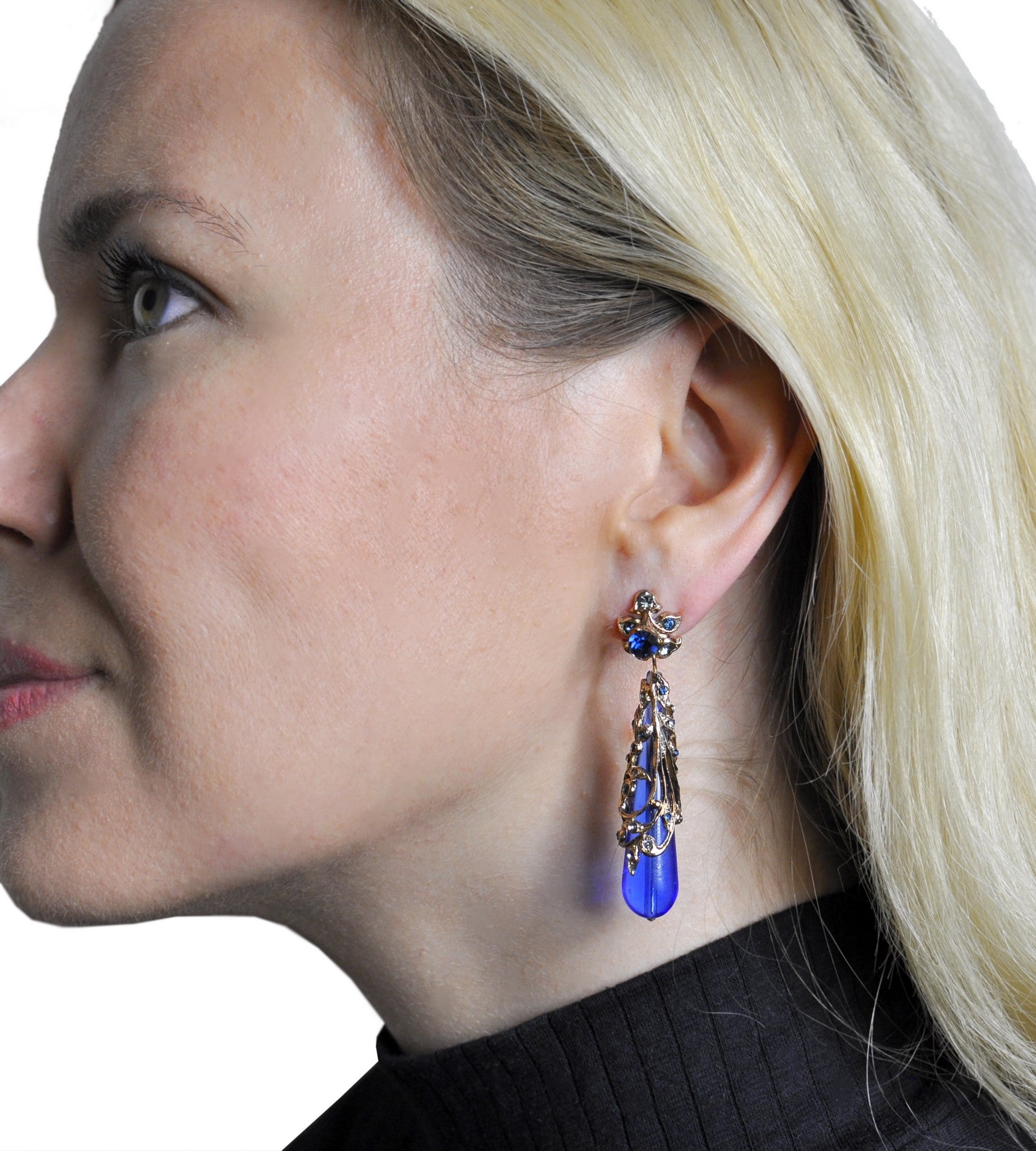 ALMA - Murano Art Nouveau glass earring - MY LITTLE VENDOME