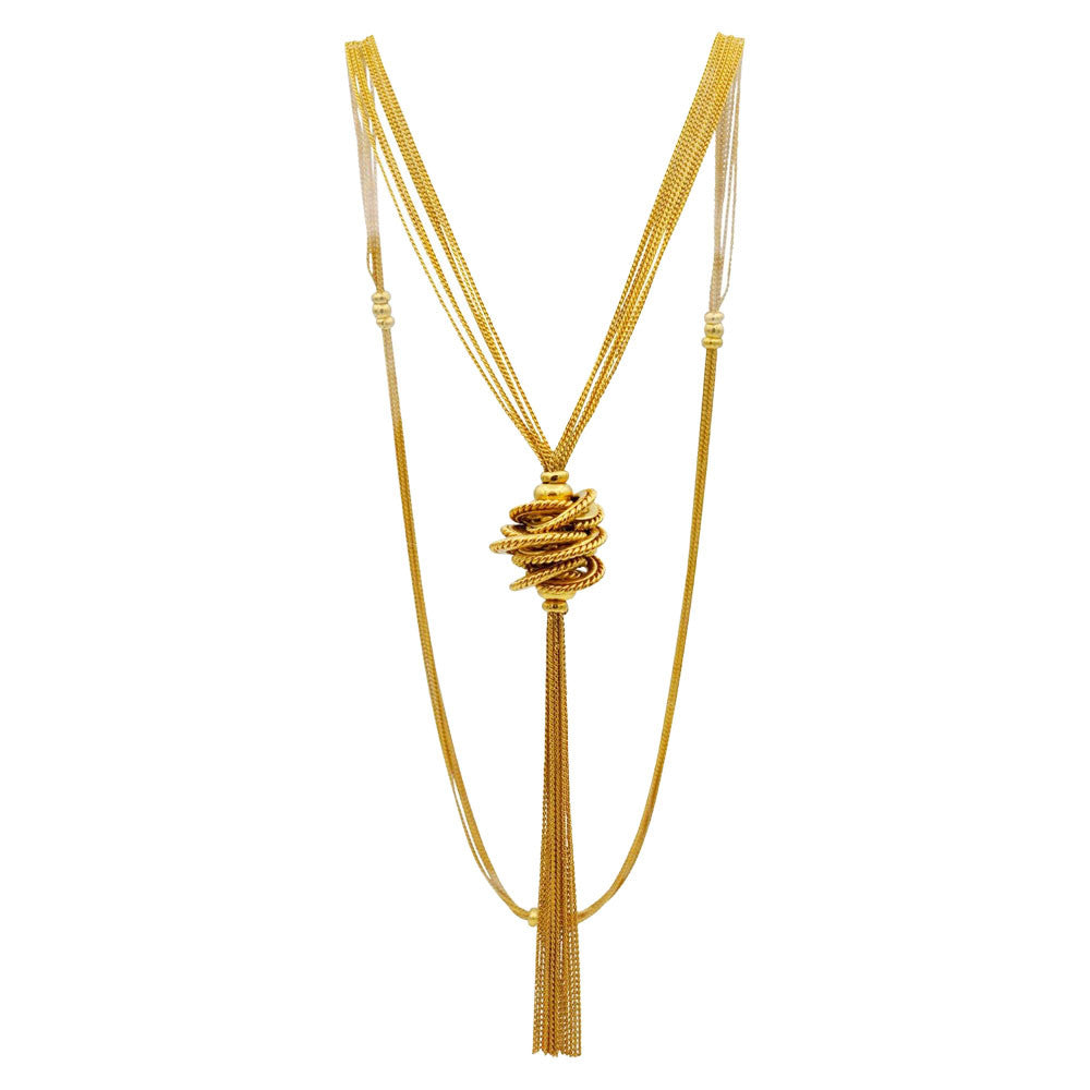 POMPOM JEWELRY GIFT SET: NECKLACE + EARRING - MY LITTLE VENDOME