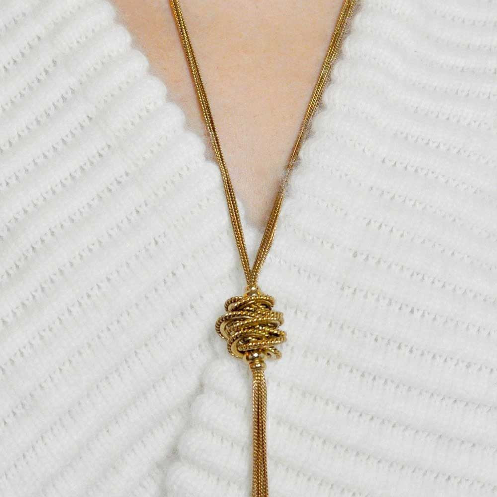 POMPOM JEWELRY GIFT SET: NECKLACE + EARRING - MY LITTLE VENDOME