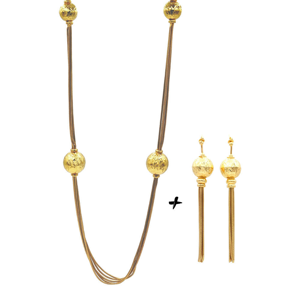 WOMEN'S JEWELRY GIFT SET: NECKLACE + TASSEL EARRING - MY LITTLE VENDOME