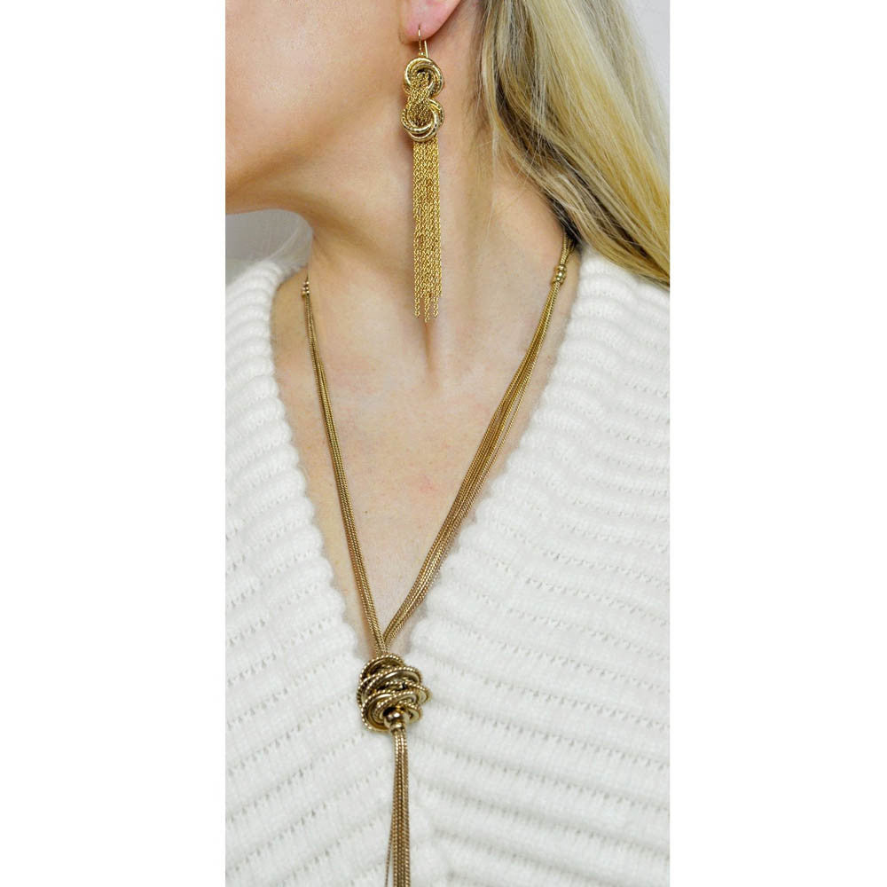 WOMEN'S JEWELRY GIFT SET POMPONS: Necklace + EARRINGS - MY LITTLE VENDOME