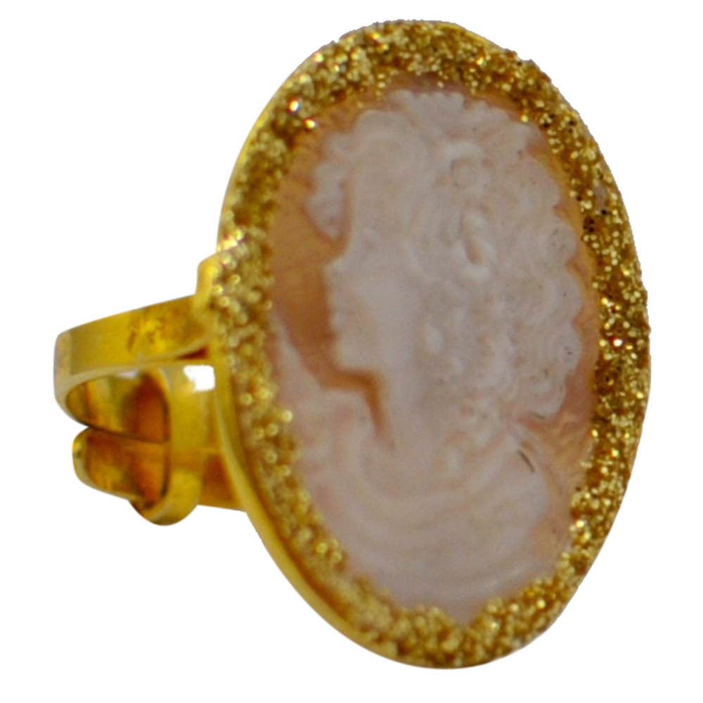 BAGUE CAMÉE ANCIEN EN OR 14 CARATS & ARGENT 925 | BIJOUX CAMEE - MY LITTLE VENDOME