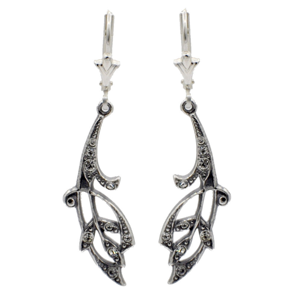 BOUCLE D'OREILLE ART DÉCO EN ARGENT 925 ET PIERRES SEMI PRÉCIEUSES - MY LITTLE VENDOME