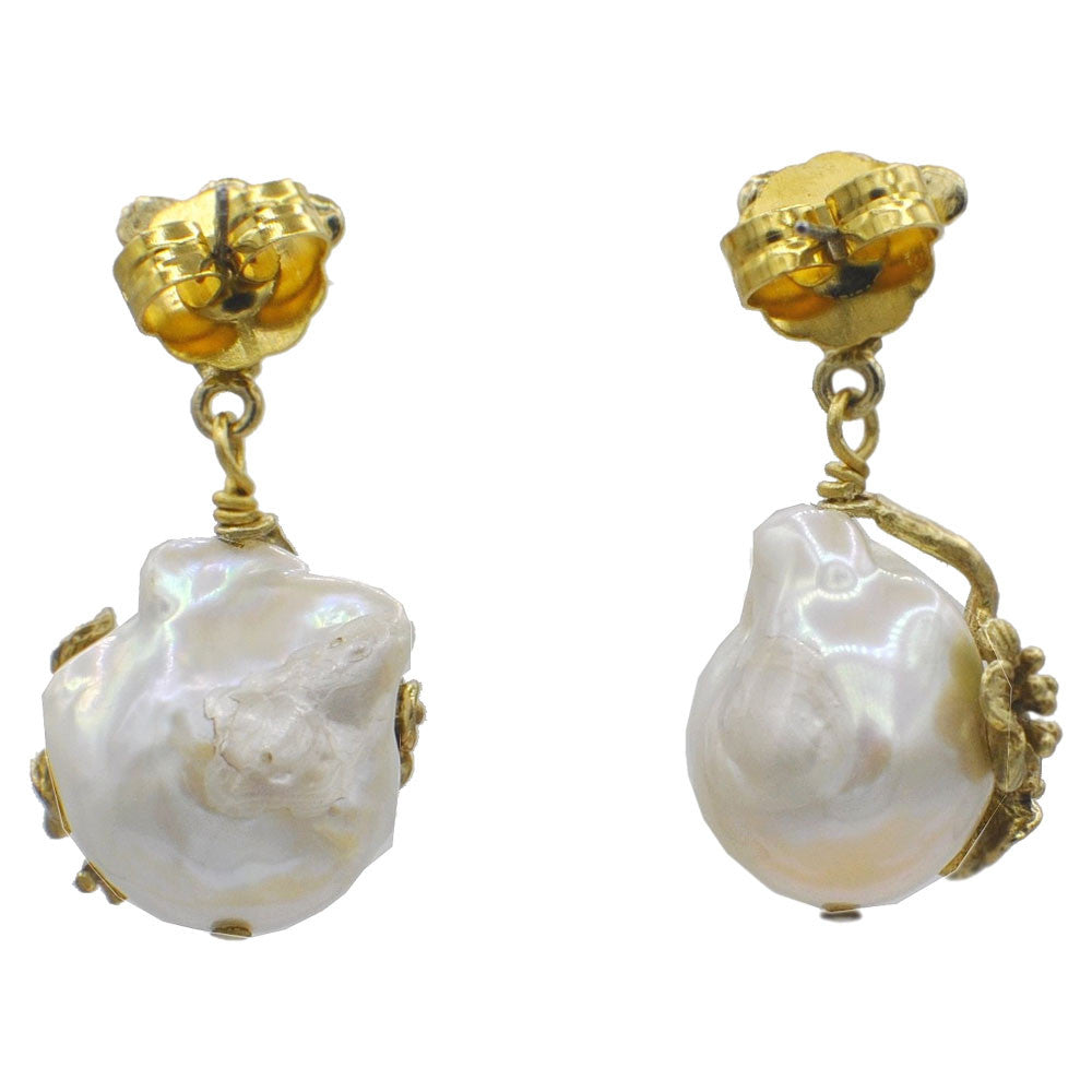 BOUCLE D'OREILLE PERLE BAROQUE - MY LITTLE VENDOME