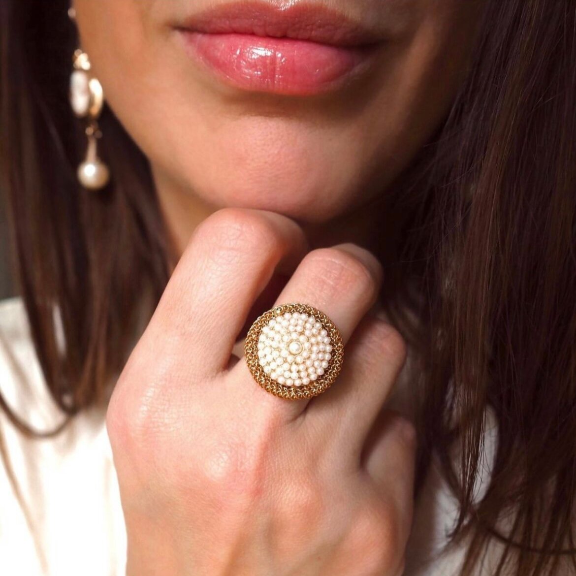 COFFRET TUILERIES PERLES Collier + Bague