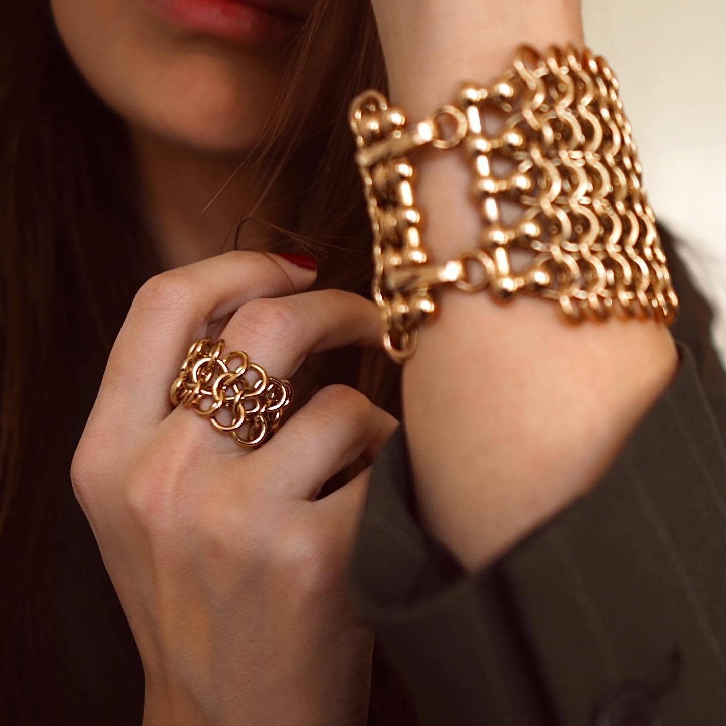 VENDOME SET Gold bracelet + ring - MY LITTLE VENDOME