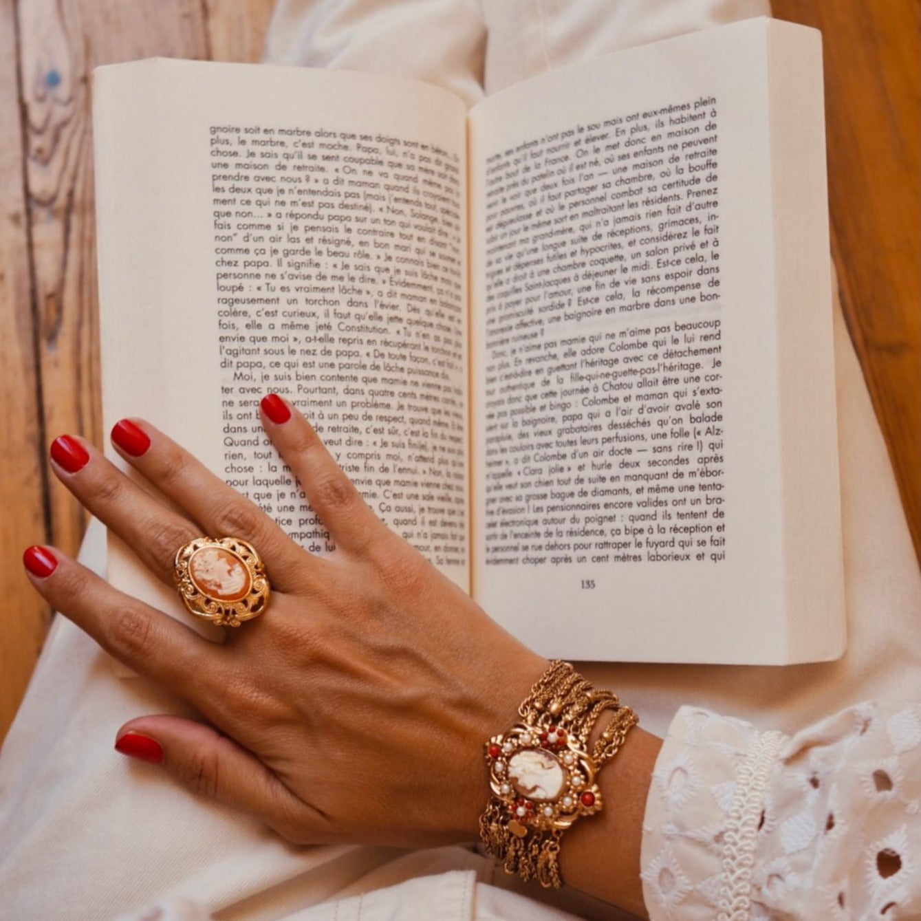 CAMEE LOUVRE SET Bracelet + ring + Earrings - MY LITTLE VENDOME