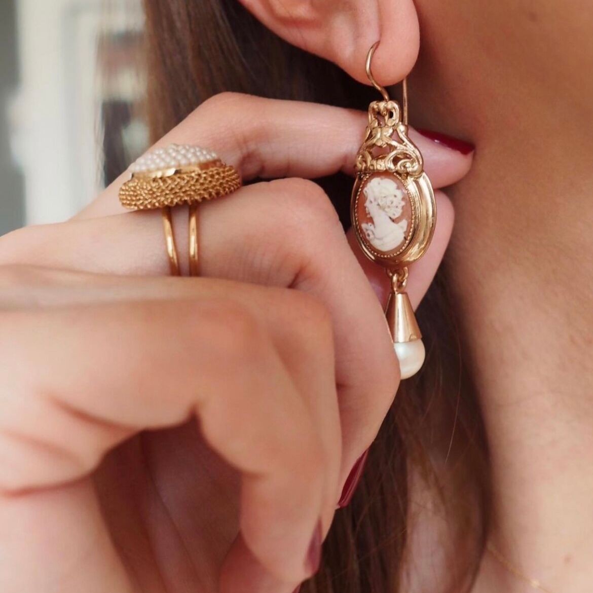 CAMEE LOUVRE SET Bracelet + ring + Earrings - MY LITTLE VENDOME
