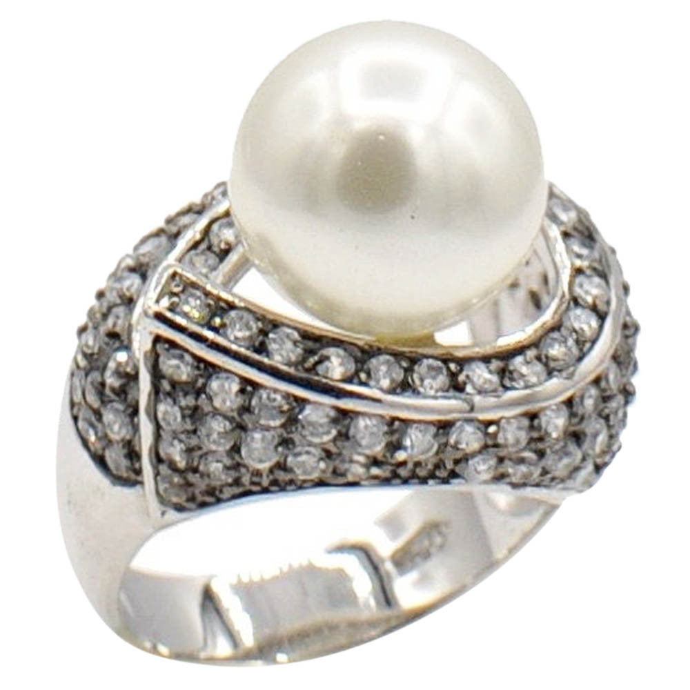 FRESHWATER PEARL RINGS  Sterling silver ring  Statement ring  Gift ...