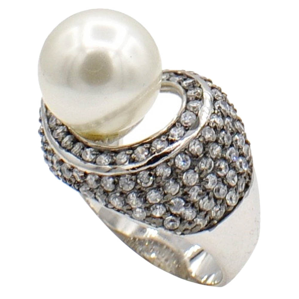 FRESHWATER PEARL RINGS  Sterling silver ring  Statement ring  Gift ...